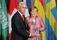 Fussball WM 2006 Ehrung Bundeskanzlerin