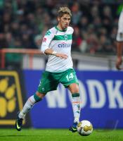 FUSSBALL 1. BUNDESLIGA: Bremen, HUNT Einzelaktion