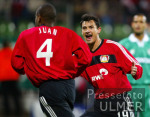 Fussball CL: Leverkusen - Maccabi Haifa, Jubel