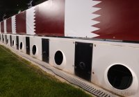 Fussball International WM 2022: Kuehlung im Al Sadd Stadion Doha