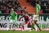 Fussball, 1. Bundesliga  Saison 2014/2015: SV Werder Bremen - FC Bayern Muenchen