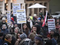 DGB Kundgebung auf dem Tuebinger Marktplatz