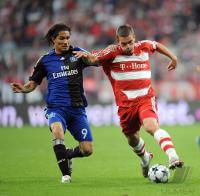 Fussball 1. BL Bayern-Hamburg; Zweikampf