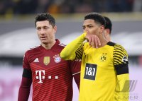 Fussball 1. Bundesliga Saison 21/22: Borussia Dortmund - FC Bayern Muenchen