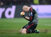 FUSSBALL INTERNATIONAL CHL ACHTELFINALE 12/13: Torwart Christian Abbiati (AC Mailand)