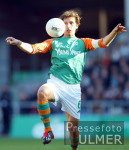 FUSSBALL 1. Bundesliga: Bremen, BAUMANN Einzelaktion