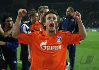 Fussball CHL  Achtelfinale:  JUBEL RAFINHA  (Schalke)