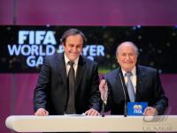 FIFA  World Player Gala  2008: FIFA Praesident  Blatter und  UEFA Praesident Platini