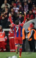 Fussball CHL  Saison 2014/2015: JUBEL Franck Ribery (FC Bayern Muenchen)
