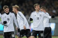 FUSSBALL INTERNATIONAL:  JUBEL Thomas MUELLER (Deutschland)