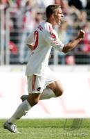 Fussball 1. Bundesliga: Koeln - Gladbach, PODOLSKI jubelt