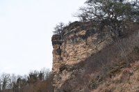 Kapffelsen Naturschutzgebiet am Rande des Abbaugebiet des Steinbruch Frommenhausen.
