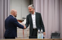 Streitgespraech OB Boris Palmer und AfD Landesvorsitzender Markus Frohnmaier in Tuebingen