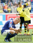 Fussball 1. Bundesliga: Schalke - Dortmund, HANKE enttaeuscht