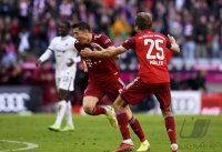 Fussball 1. Bundesliga Saison 21/22: FC Bayern Muenchen -  TSG 1899 Hoffenheim