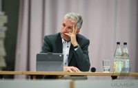 Streitgespraech OB Boris Palmer und AfD Landesvorsitzender Markus Frohnmaier in Tuebingen