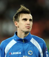 Fussball International  U 21 Laenderspiel: Enes Sipovic (Bosnien und Herzegowina)