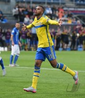 Fussball U 21 Europameisterschaft 2015: JUBEL Isaac Kiese Thelin (Schweden)