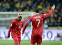 Fussball WM Qualifikation 2014 Playoff: JUBEL Cristiano Ronaldo (Portugal)