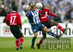 FUSSBALL 1.Bundesliga Spielszene Hertha - Bayer