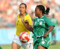 FUSSBALL  Olympia 2008   Vorrunde  Frauen   Nigeria - Brasilien