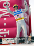 SKISPRINGEN  Vierschanzen Tournee   Innsbruck Ahonen jubelt nach seinem Sieg im 2. Durchgang