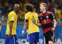 FUSSBALL WM 2014, HALBFINALE: Brasilien - Deutschland