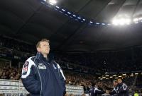 Fussball 1. Bundesliga: Hamburg - Duisburg, Trainer MEIER