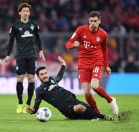 Fussball 1. Bundesliga Saison 19/20: FC Bayern Muenchen - SV Werder Bremen