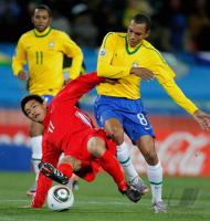 FUSSBALL WM 2010, VORRUNDE   Brasilien - Nord Korea