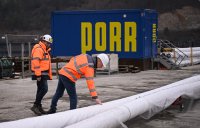 Neckartalbruecke der Bundesstrasse 32 ueber das Neckartal bei Horb