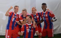 Fussball 1. Bundesliga 2014/2015:  TEAMJUBEL FC Bayern Muenchen