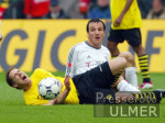 Fussball 1. Bundesliga: Dortmund - Bayern, Zweikampf