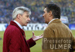 Fussball 1. Bundesliga: Manager Maier und Rudi Assauer