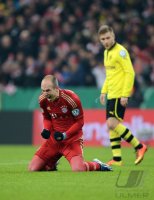 FUSSBALL DFB POKAL  Saison 2012/2013:  JUBEL Arjen Robben (FC Bayern Muenchen)