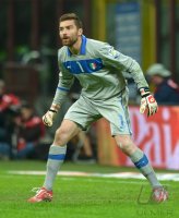 Fussball International WM Qualifikation 2014:  Torwart Morgan De Sanctis (Italien)