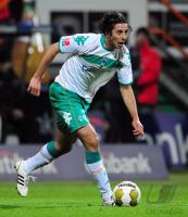 FUSSBALL 1. BUNDESLIGA: Bremen, PIZARRO Einzelaktion