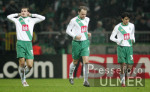 Fussball UCL: Bremen - Lyon, enttaeuschung Bremen