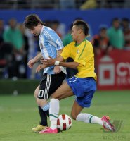 FUSSBALL INTERNATIONAL:  Argentinien - Brasilien