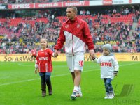 Fussball 1. Bundesliga, Saison 2011/2012:  Lukas Podolski wird verabschiedet (1. FC Koeln)
