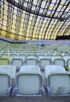 Fussball International EM 2012 : Uebersicht der PGE Arena , EM Stadion von Danzig