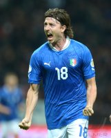 Fussball International WM Qualifikation 2014:  Jubel Riccardo Montolivo (Italien)