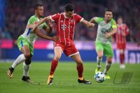 Fussball 1. Bundesliga Saison 17/18: FC Bayern Muenchen - VfL Wolfsburg