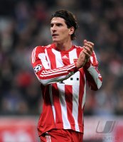 Fussball Champions League: Mario Gomez (FC Bayern Muenchen)