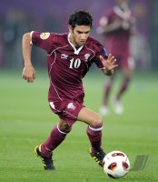 Fussball AFC Asian Cup 2011 Eroeffnungsspiel:  Hussain Yasser (Katar)