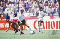 Fussball WM 1986 Deutschland-Daenemark: Sivebaek, Rummenigge