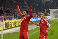 Fussball  1. Bundesliga  13/14: JUBEL Thiago Alcantara (FC Bayern Muenchen)