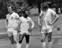 Fussball  Beckenbauer, Pele,  Chinaglia (Cosmos New York)