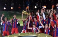 Fussball Pokalfinale 13/14: TEAMJUBEL FC Bayern Muenchen