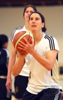 Frauen Fussball Nationalmannschaft Training :  Birgit Prinz  (Deutschland)